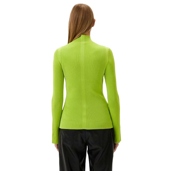 Boss - "Frescia" Pullover Top für Damen, Viskose, Anliegend, Langärmlig (Leuchtend Gelb) - Image 4