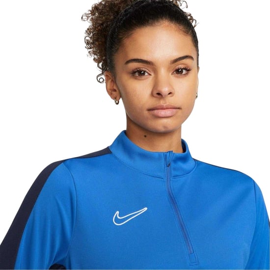 Nike - Sweatshirt für Damen, Reißverschluss, Hochleistungsmaterial, Training (Blau/Weiß) - Image 4