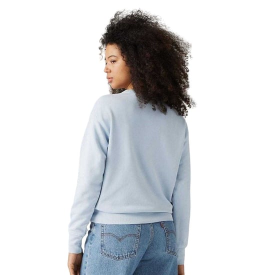 Levis - "Heritage" Sweatshirt für Damen, Überschnittene Schulter, Langärmlig (Niagarablau) - Image 2