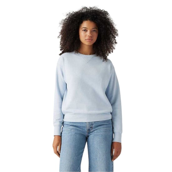 Levis - "Heritage" Sweatshirt für Damen, Überschnittene Schulter, Langärmlig (Niagarablau) - Image 3