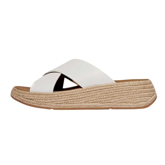 FitFlop - Badesandale für Damen, Leder, flach geformter Absatz (Weiß) - Image 2