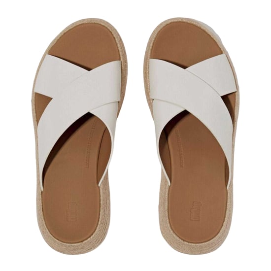 FitFlop - Badesandale für Damen, Leder, flach geformter Absatz (Weiß) - Image 3