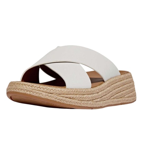 FitFlop - Badesandale für Damen, Leder, flach geformter Absatz (Weiß) - Image 5