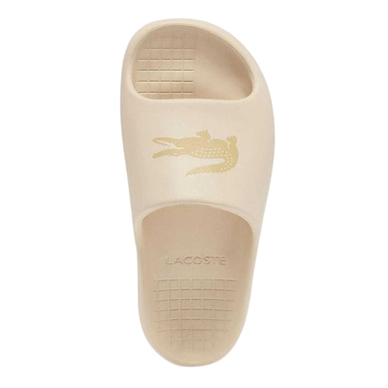 Lacoste - "Serve" Klobig Badesandale für Damen (Beige) - Image 4