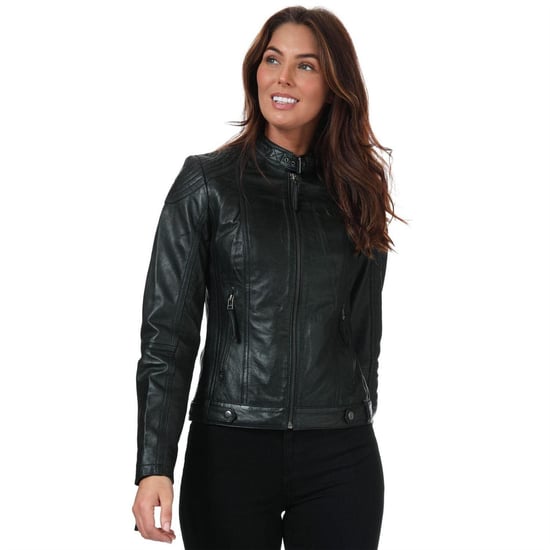 Elle - Jacke für Damen, Leder (Schwarz) - Image 1