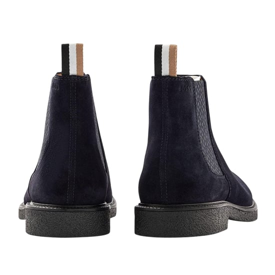 Boss - Geprägt Stiefeletten für Herren, Wildleder, Stichdetail (Dunkelblau) - Image 2