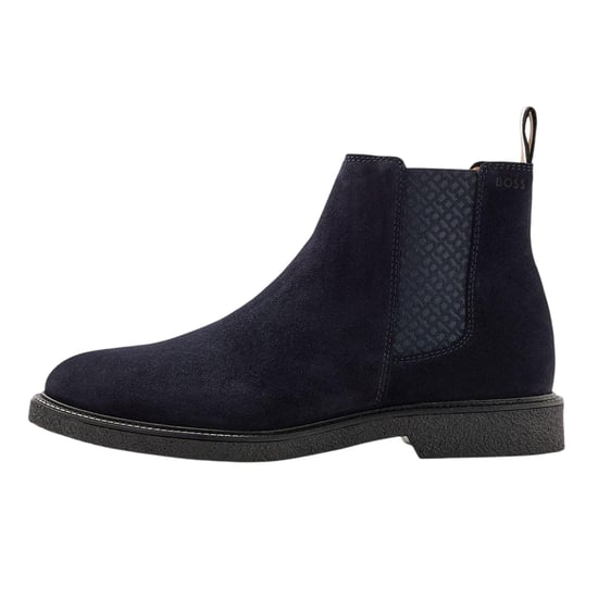 Boss - Geprägt Stiefeletten für Herren, Wildleder, Stichdetail (Dunkelblau) - Image 3
