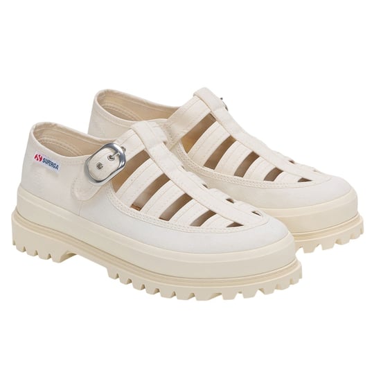 Superga - "3541 Alpina Gurkha" Fischer Sandalen für Damen (Naturweiß) - Image 3