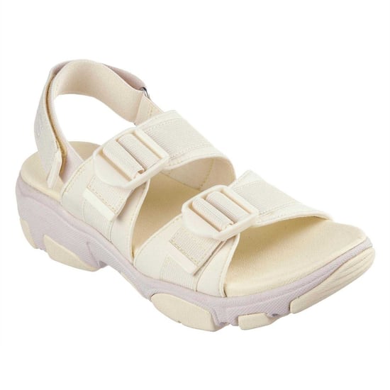 Skechers - Sandalen für Damen, Flacher Absatz (Gelb) - Image 3
