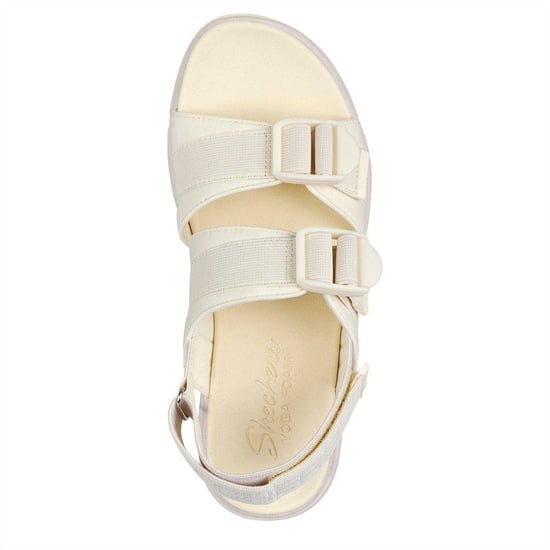 Skechers - Sandalen für Damen, Flacher Absatz (Gelb) - Image 4