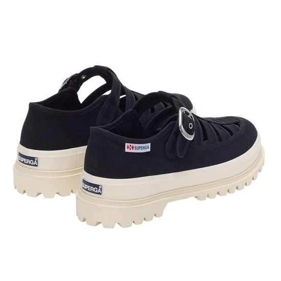 Superga - "3541 Alpina Gurkha" Fischer Sandalen für Damen (Schwarz/Naturweiß) - Image 2