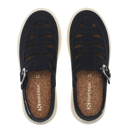Superga - "3541 Alpina Gurkha" Fischer Sandalen für Damen (Schwarz/Naturweiß) - Image 4