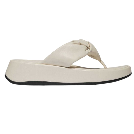 FitFlop - "Mode" Verknotet Sandalen für Damen, Leder (Beige) - Image 1