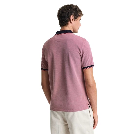 Gant - Poloshirt für Herren, Oxford-Stil, kurzärmlig (Rot) - Image 2