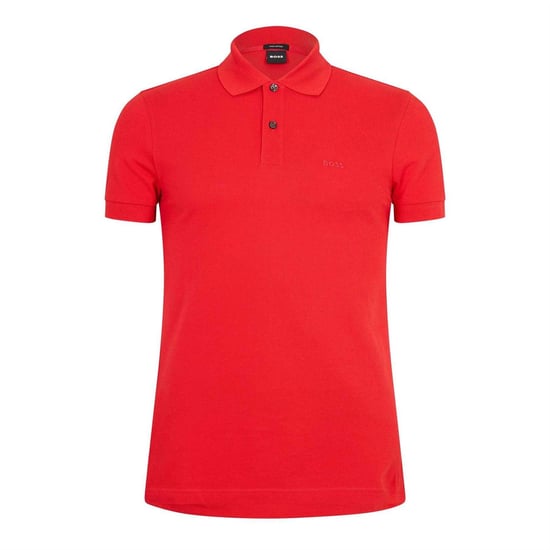 Boss - "Firenze" Poloshirt für Herren, Baumwolle (Leuchtend Rot) - Image 1