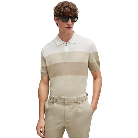 Boss - "Trieste" Poloshirt für Herren, Jerseyware (Hellbeige) - Image 4