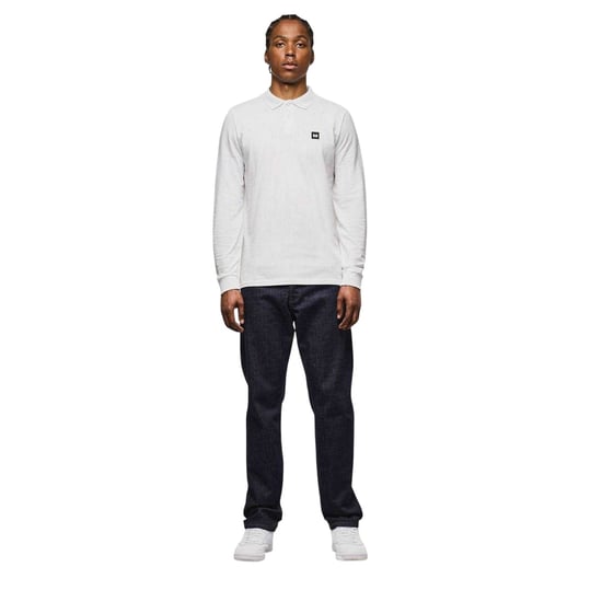 Weekend Offender - Poloshirt für Herren, Langärmlig (Weiß) - Image 4