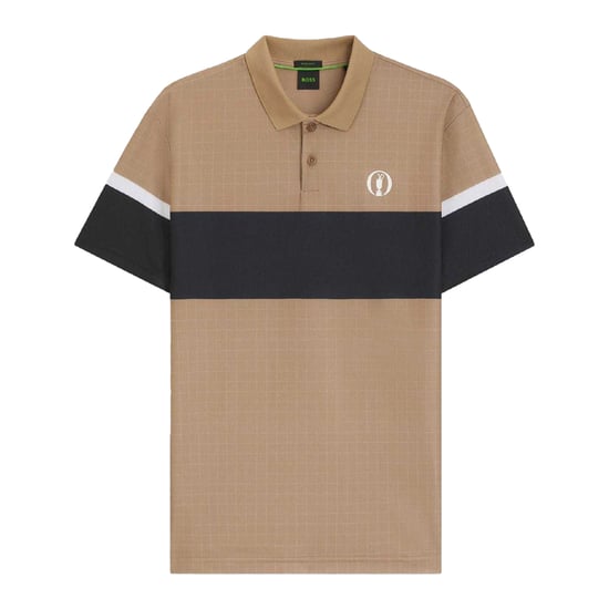 Boss - "The Open 25 Paddy" Poloshirt für Herren, Emblem (Beige) - Image 2