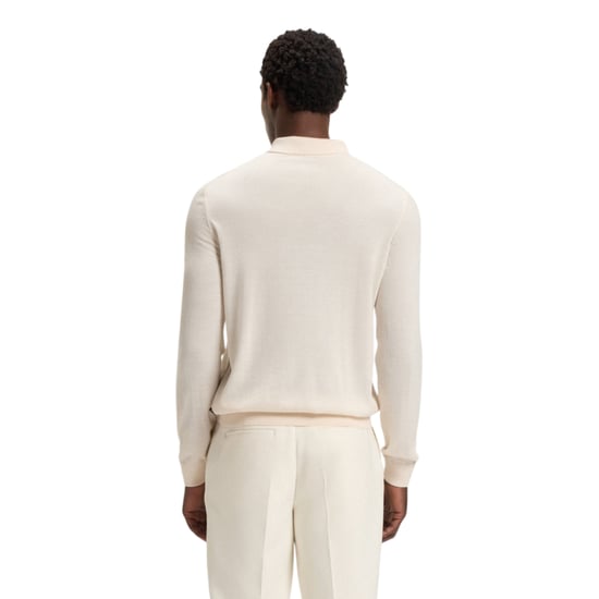 Boss - "Lanciomne" Poloshirt für Herren, Langärmlig (Weiß) - Image 3