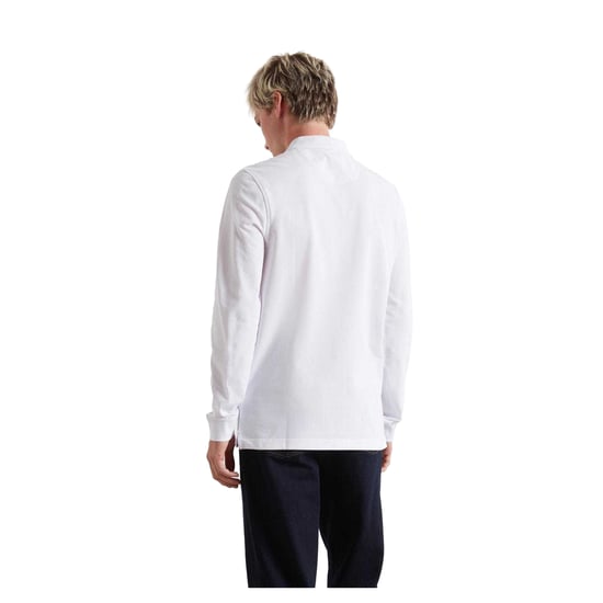 Farah - Poloshirt für Herren, Baumwollmischung, Langärmlig (Weiß) - Image 3