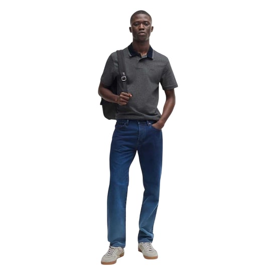 Boss - "Peoxfordnew" Poloshirt für Herren, kurzärmlig (Dunkelblau) - Image 4