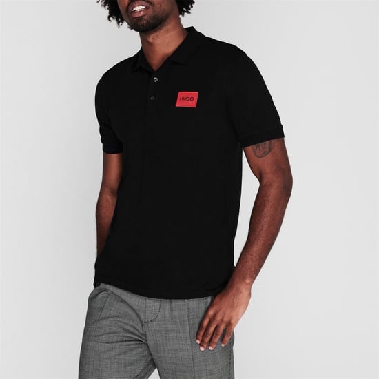 Hugo - "Deruso" Poloshirt für Herren (Schwarz) - Image 2