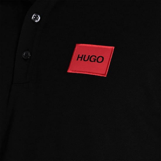 Hugo - "Deruso" Poloshirt für Herren (Schwarz) - Image 4