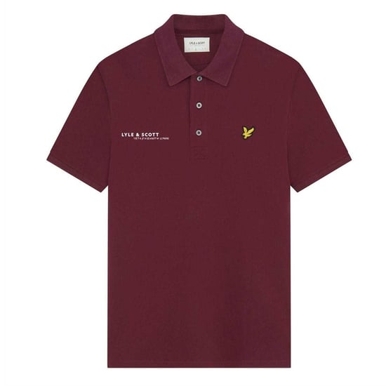 Lyle & Scott - "Ordinate" Poloshirt für Herren, kurzärmlig (Burgunderrot) - Image 2