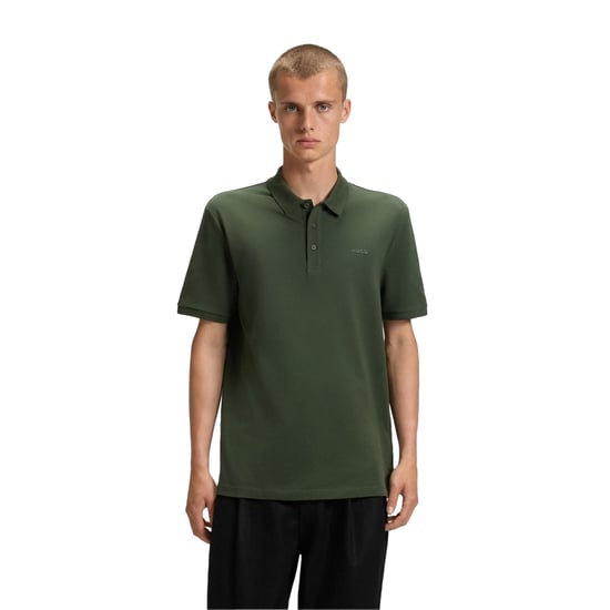 Hugo - "Donos" Poloshirt für Herren, Baumwolle (Dunkelgrün) - Image 1
