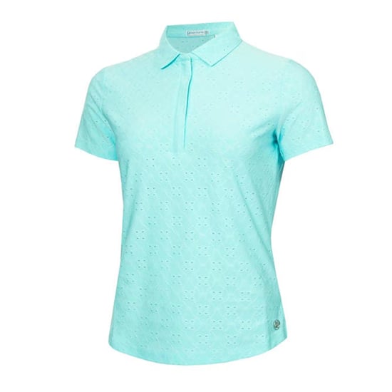 Calvin Klein - Poloshirt für Damen, Emblem (Aquablau) - Image 2