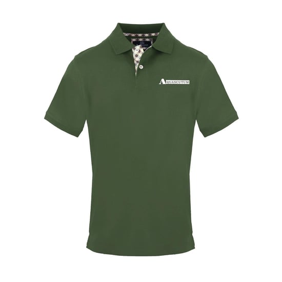 Aquascutum - Poloshirt für Herren, Mit Kragen, kurzärmlig (Militärgrün) - Image 1