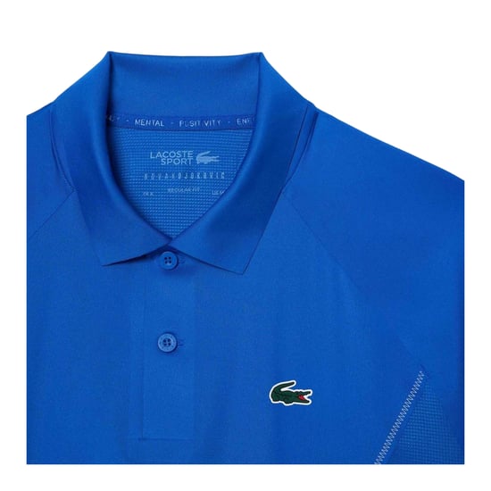 Lacoste - "Tennis x Novak Djokovic" Poloshirt für Herren, Regulär (Blau) - Image 3