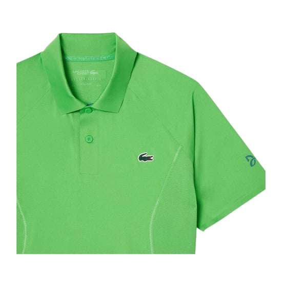 Lacoste - "Tennis x Novak Djokovic" Poloshirt für Herren, Regulär (Grün) - Image 3