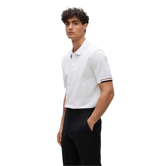 Boss - "Parlay 147" Poloshirt für Herren (Weiß) - Image 1