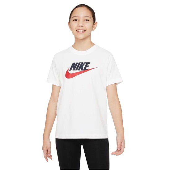 Nike - "Sportswear" T-Shirt für Kinder, Baumwolle (Weiß/Schwarz/Rot) - Image 1