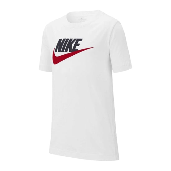 Nike - "Sportswear" T-Shirt für Kinder, Baumwolle (Weiß/Schwarz/Rot) - Image 2