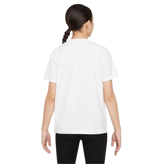 Nike - "Sportswear" T-Shirt für Kinder, Baumwolle (Weiß/Schwarz/Rot) - Image 4