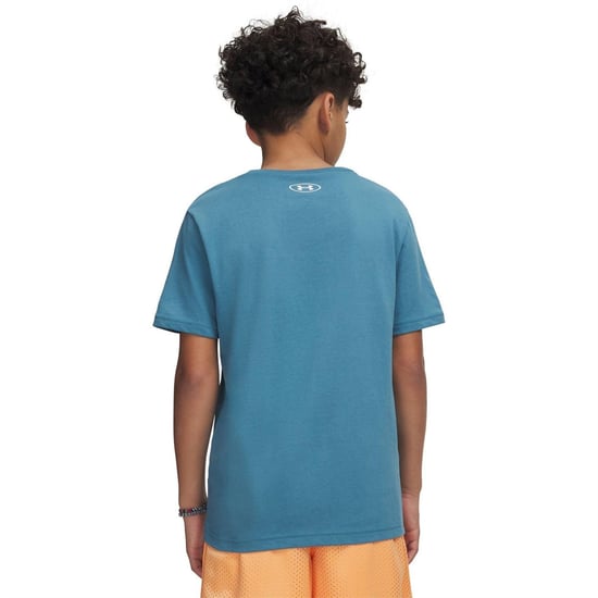 Under Armour - T-Shirt für Jungen, kurzärmlig (Blau) - Image 5