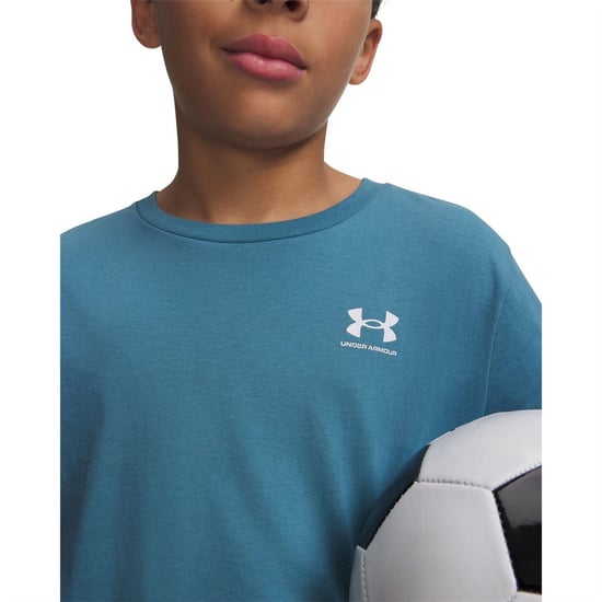 Under Armour - T-Shirt für Jungen, kurzärmlig (Blau) - Image 6