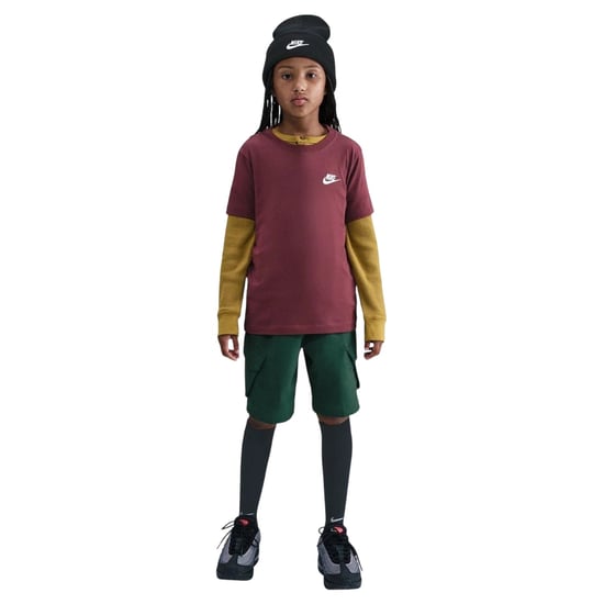 Nike - "Futura" T-Shirt für Kinder, Regulär (Burgunderrot) - Image 1