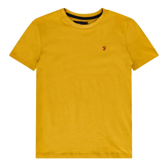 Farah - "Denny" T-Shirt für Kinder, Rundhalsausschnitt (Gelb) - Image 1