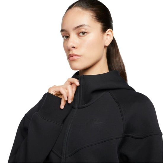 Nike - "Windrunner" Hoodie mit durchgehendem Reißverschluss für Damen, Fleece (Schwarz) - Image 3