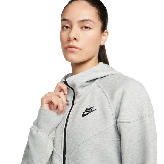 Nike - "Windrunner" Hoodie mit durchgehendem Reißverschluss für Damen, Fleece (Grau) - Image 3