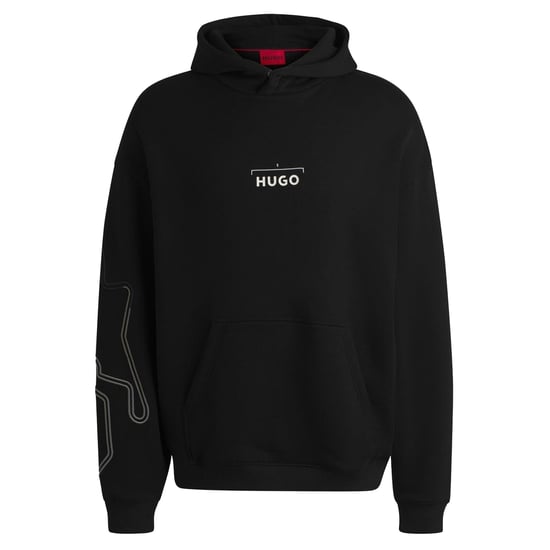 Hugo - "Doad" Kapuzenpullover für Herren, Übergroß (Schwarz) - Image 2