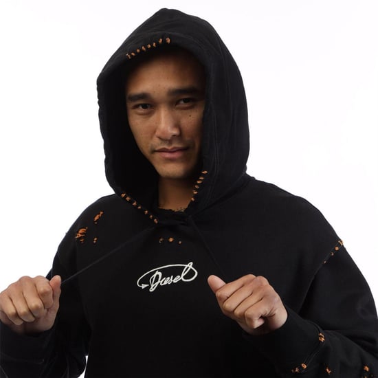 Diesel - "S-Macs" Kapuzenpullover für Herren, mit Kapuze, Baumwolle, leger (Schwarz) - Image 4