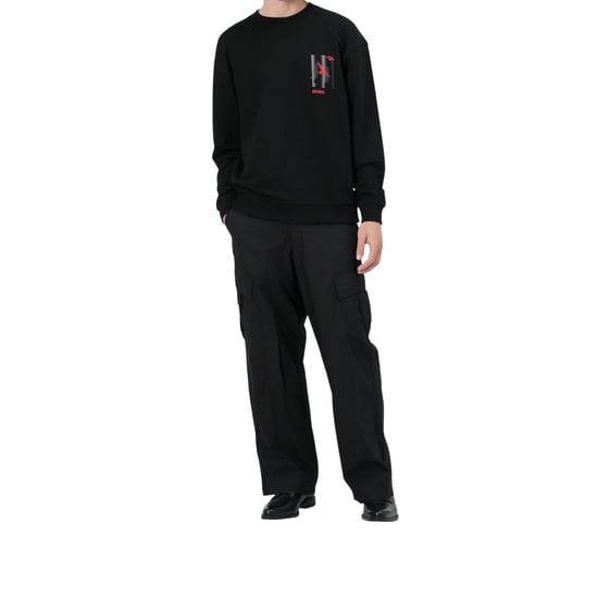 Hugo - Sweatshirt für Herren, Überschnittene Schulter, Regulär (Schwarz) - Image 5