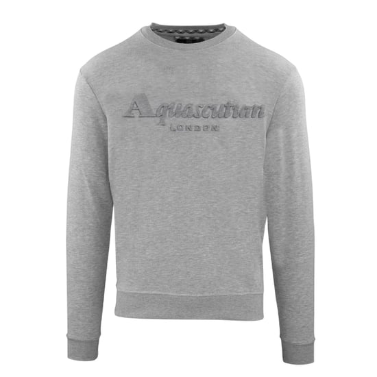 Aquascutum - Sweatshirt für Herren, Rundhalsausschnitt, Langärmlig (Grau) - Image 1
