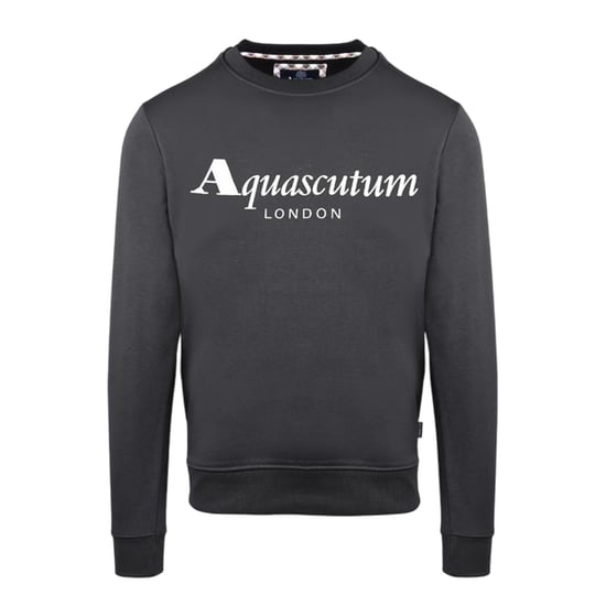Aquascutum - Sweatshirt für Herren, Rundhalsausschnitt (Schwarzgrau) - Image 1