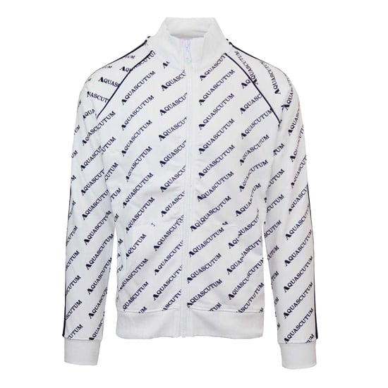 Aquascutum - Trainingsjacke für Herren, Hoher Kragen, Raglanärmel (Weiß) - Image 1