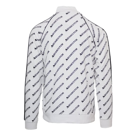 Aquascutum - Trainingsjacke für Herren, Hoher Kragen, Raglanärmel (Weiß) - Image 2